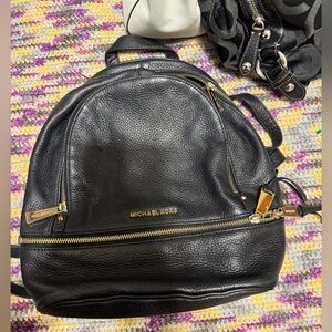 Michael Kors Rhea mini leather backpack